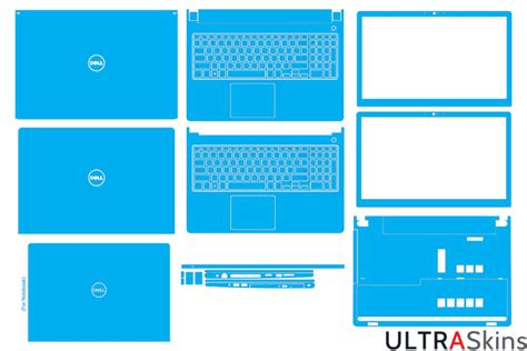 Dell Inspiron P F Skin Template Vector Ultraskins Net