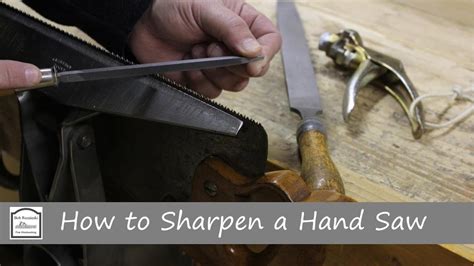 How To Sharpen A Hand Saw Hand Tool Woodworking Youtube