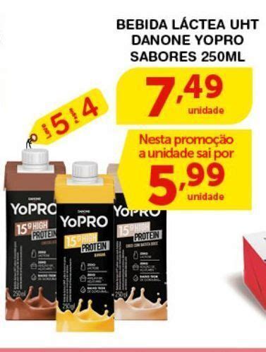 Bebida L Ctea Uht Danone Yopro Sabores Ml Oferta Na Rold O