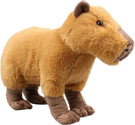 Capybara en Peluche Réaliste Animaux Sauvages Rampant Capybara Peluche