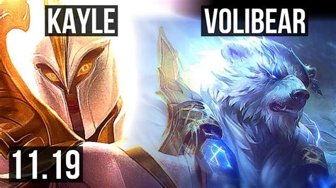 Kayle Vs Volibear Top Games K Mastery Euw Diamond