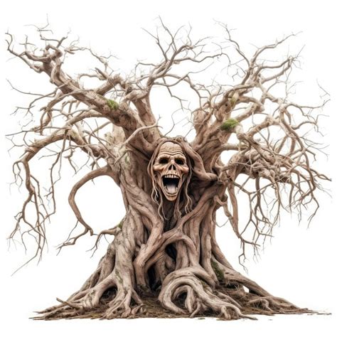 Premium Ai Image A Monster Tree Scary Tree