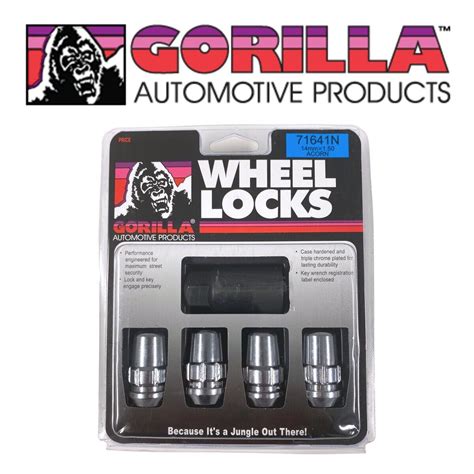 Gorilla Wheel Locks Chrome 14mm X 1 50 Thread Bulge Acorn 14x1 5 Lug