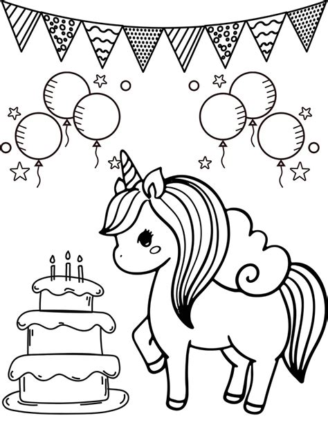 10 Unicorn Birthday Coloring Pages Unicorn Pdf Birthday Etsy Easter Coloring Book Birthday