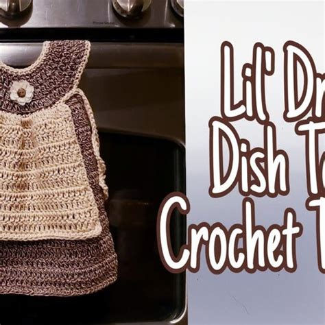 Easy Crochet Dish Towel Crochet Pattern 594 Digital Download Etsy