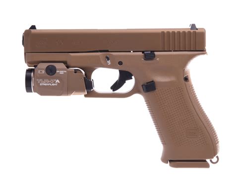 Glock 19x Gen 5 Flat Dark Earth 9mm 402 Barrel 19 Rounds Streamlight