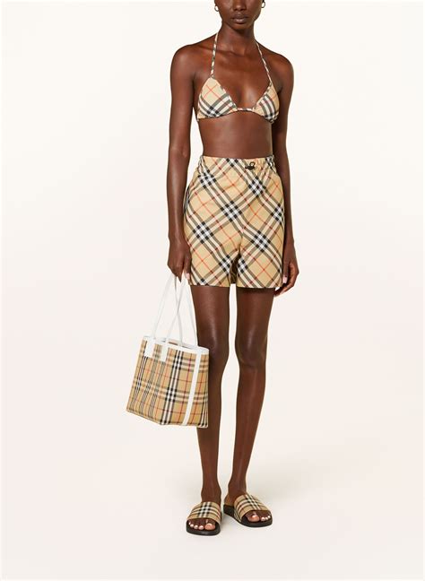 Burberry Triangel Bikini Top In Beige