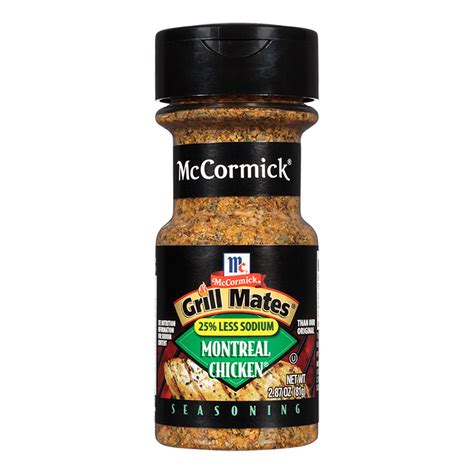 Mccormick® Grill Mates® 25 Less Sodium Montreal Chicken Seasoning