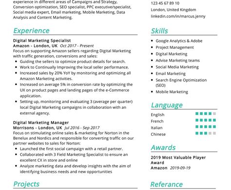 Digital Marketing Resume Example In 2024 Resumekraft