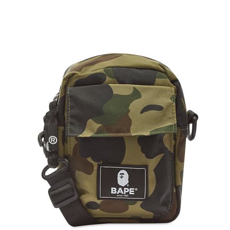 A Bathing Ape 1st Camo Mini Shoulder Bag Green End