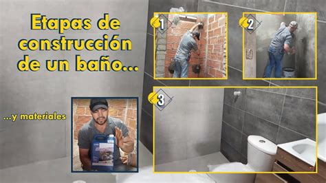 Etapas de construcción de un baño YouTube