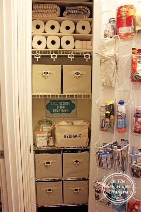 Small Linen Closet Organization Home Interior Ideas