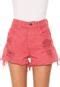Short Sarja Forum Hot Pant Samia Vermelho Compre Agora Dafiti Brasil