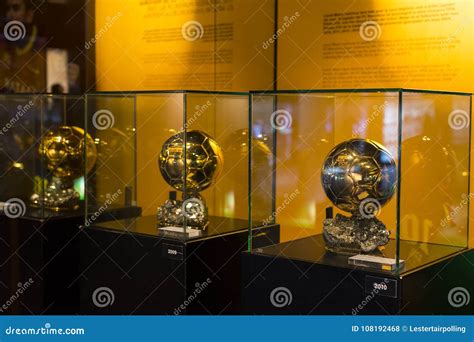 The Museum of Trophies of the Cups and Awards of the Team FC Barcelona ...