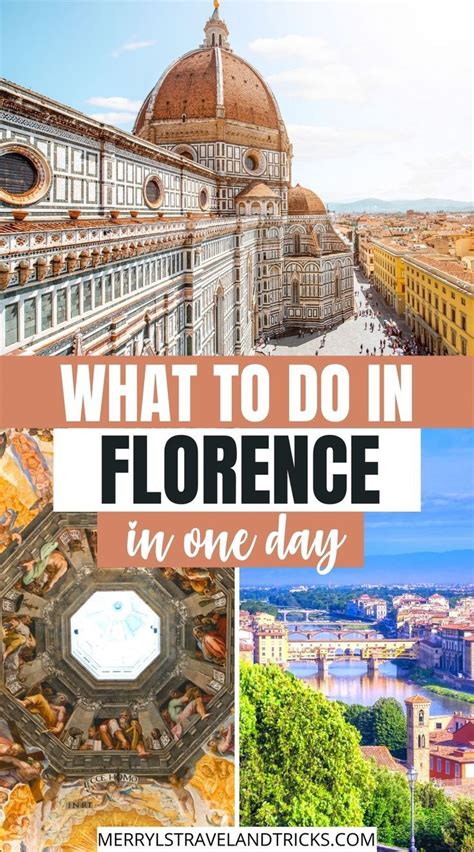 What To Do In Florence In 1 Day Travel Florence Italy Travel Europe