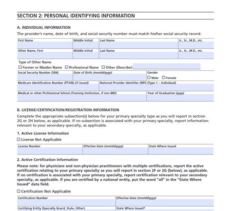 CMS 855I Medicare Enrollment Application Forms Docs 2023