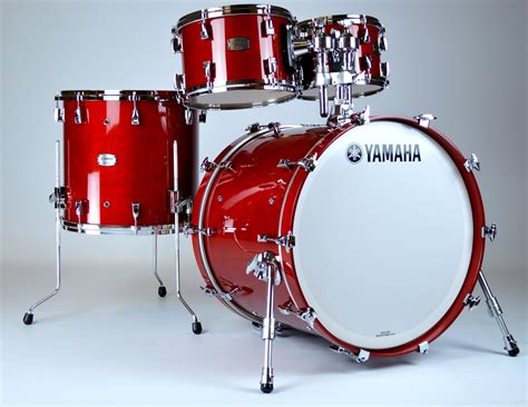 Yamaha Absolute Hybrid Maple Fusion Drum Set In Red Autumn Finish, With 20" Kick Drum | Yamaha ...