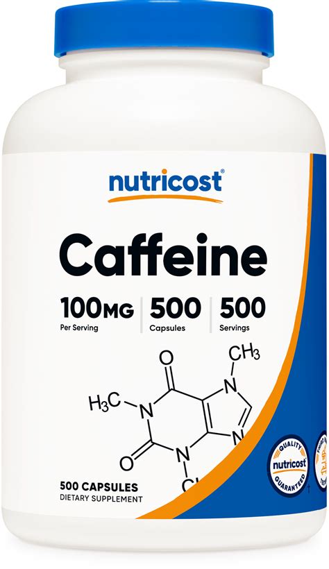 Nutricost Caffeine With L Theanine Supplement 100mg Of Each 240