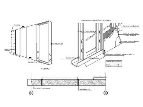 Parede De Gesso Cartonado Em AutoCAD Baixar CAD 4 88 MB Bibliocad