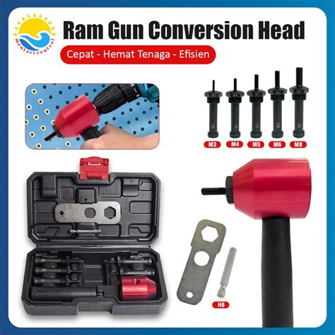 Jual Nibbler Rivet Gun Adaptor For Cordless Drill Konverter Tang Rivet