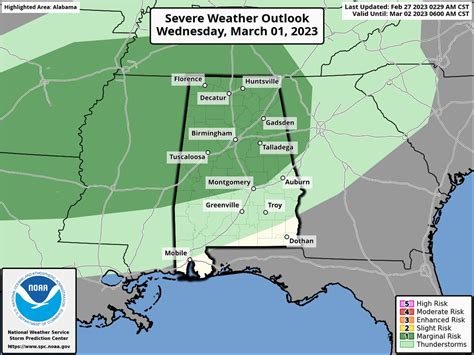 Severe Weather Possible In Alabama On Wednesday Thursday And Friday