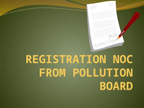 Pptx Ppt On Registration Noc From Pollution Boardpptx Dokumentips