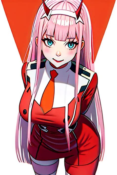 Dopamine Girl Zero Two Darling In The Franxx Darling In The Franxx 1girl Aqua Eyes Arms