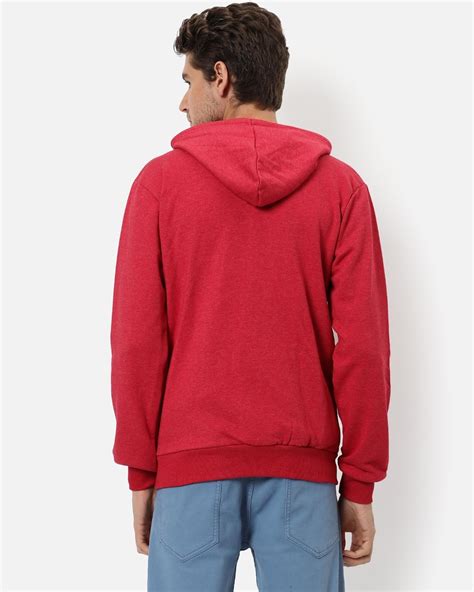 Buy Men S Red Hooded Sweatshirt For Men Red Online At Bewakoof