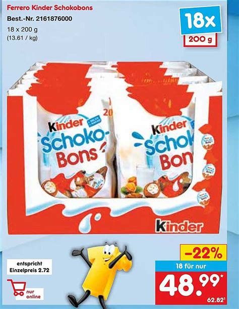 Ferrero Kinder Schokobons Angebot Bei Netto Marken Discount 1Prospekte De