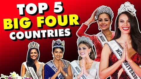 Top 5 Countries In The Big Four Pageants 👑 2019 Youtube