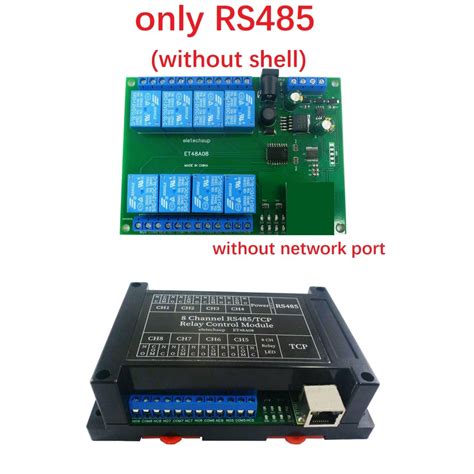 M Dulo De Rel Modbus Slave Rtu Tcp Ip Uart Placa De Interruptor De