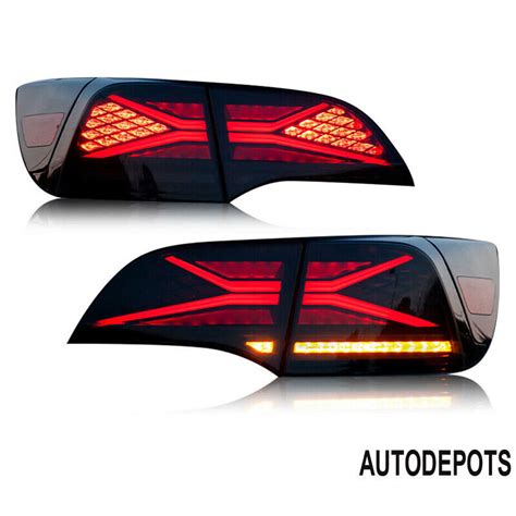 Tesla Model 3 Model Y 2017 2022 Smoked Led Tail Lights Lamp Pair Asse