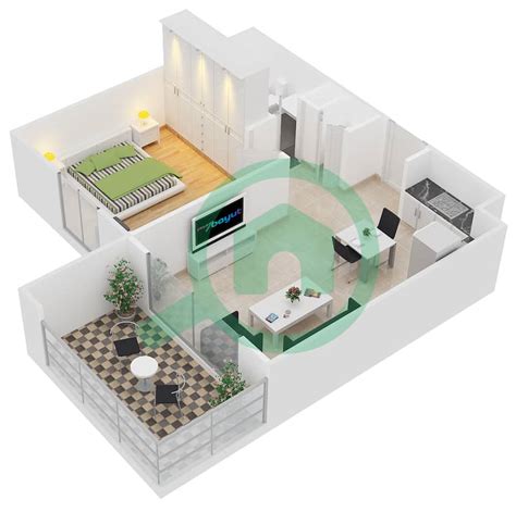 Floor Plans For Type A Bedroom Apartments In Zahra Apartments