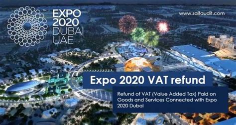 Vat Refund Scheme For Expo 2020 Participants Expo 2020 Dubai