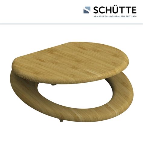 Sch Tte Wc Sitz Natural Bamboo Bambus Oval Hagebau De