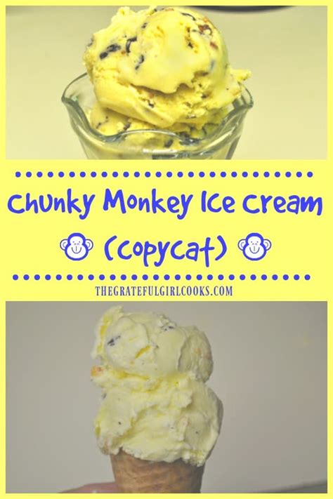 Chunky Monkey Ice Cream (copycat) / The Grateful Girl Cooks!