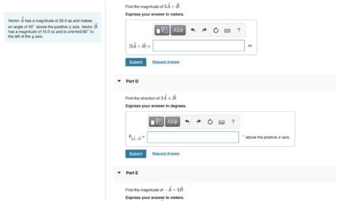 Solved Find the magnitude of 2A+B. Vector A has a magnitude | Chegg.com