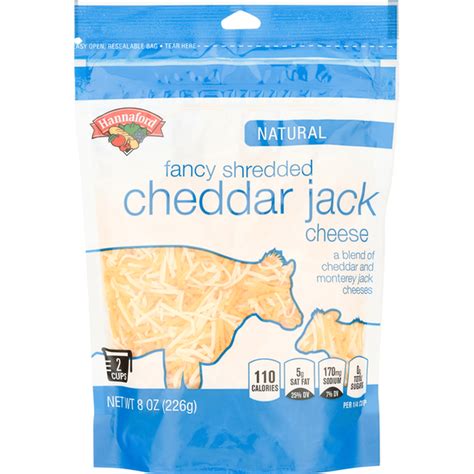 Hannaford Fancy Cheddar Jack Shredded Cheese Oz Delivery Or Pickup