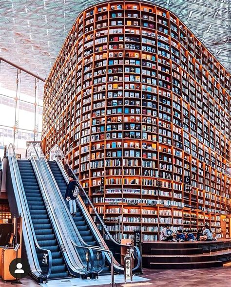 Stunning Book Store Seoul Korea Beautiful Library Korea Travel