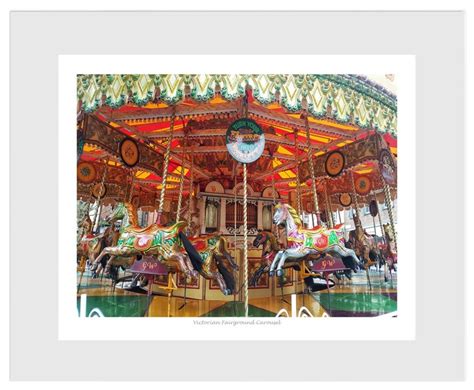 Victorian Fairground Carousel Art Print, Picture, Poster. Limited ...