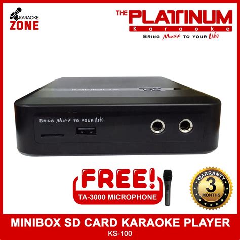 The Platinum Karaoke Ks Minibox With Wired Microphone Shopee