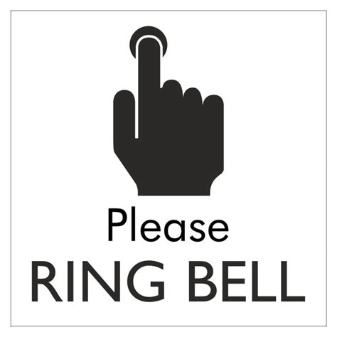 Please Ring Bell Sign Aston Safety Signs