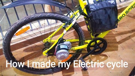 How I Made My Electric Cycle 24vhow To Make Electric Cyclee Bike