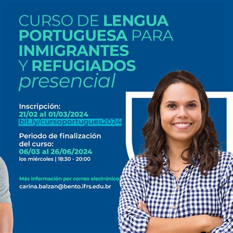 Inscrições para o Curso de Língua Portuguesa para imigrantes e