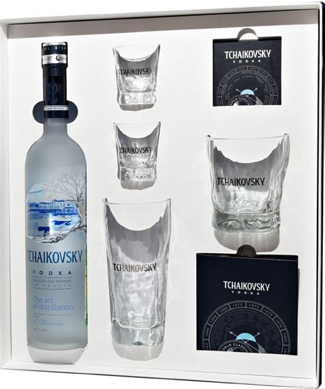 Водка Tchaikovsky Vodka, Extended Premium Collection, gift set in box ...