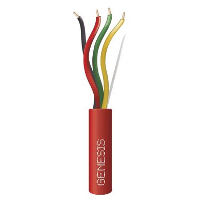 Carrete De Alambre 305 Metros 4x16 AWG Color Rojo Tipo FPLR CL3R