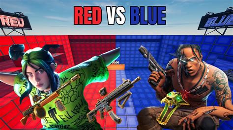 Crazy Red Vs Blue By Xrevengbuilds Fortnite Creative