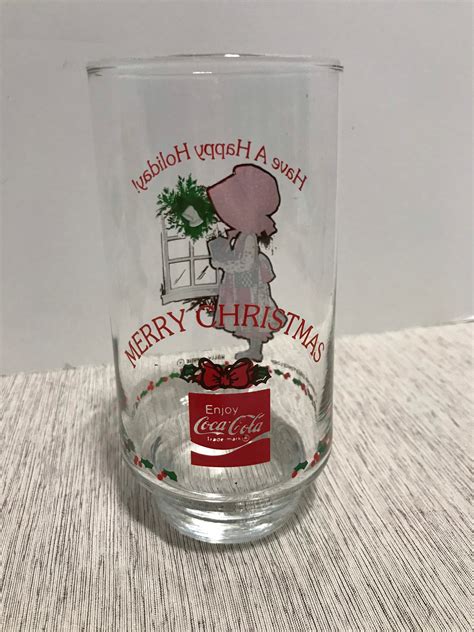 Vintage 1970s Holly Hobbie Coca Cola Limited Edition Christmas Drinking