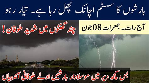 Pakistan Weather Update Extreme Heatwave Rains Winds Hailstorm Coming