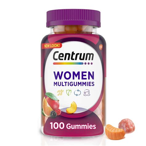 Centrum Multigummies Womens Multivitamin Supplement Gummies Assorted